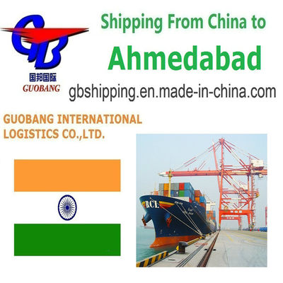 FCL e LCL Embarcação de Ahmedabad 1-15 dias Tempo de trânsito para entrega livre de problemas