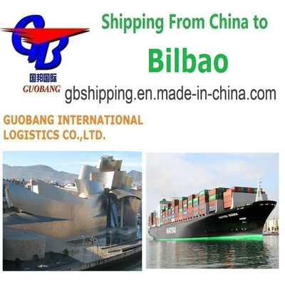Tempo de trânsito 30-60 dias Guobang Ltd. Serviços de envio De para Bilbao Entrega rápida e segura