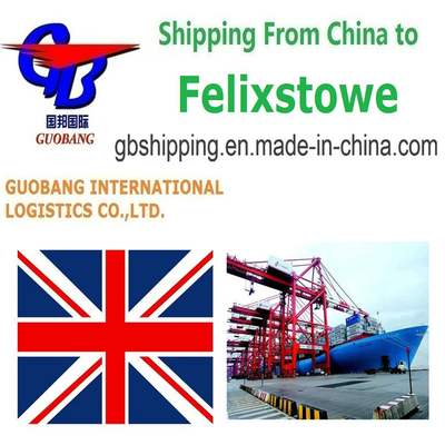 Desalfandegamento Transporte marítimo de mercadorias para Felixstowe, Reino Unido, a partir de /Shenzhen/Shanghai, operado pela Guobang Shipping