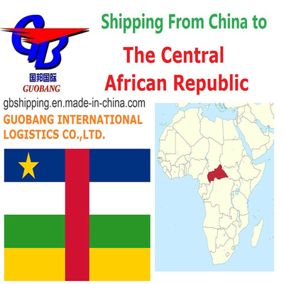 Serviço de transporte aéreo FCL 20GP para a República Centro-Africana com frete aéreo marítimo LCL FCL Courier
