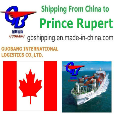 Serviços de transporte de mercadorias por caminhão, recolha de fornecedores para portos/entrepostos, transporte marítimo de mercadorias para Prince Rupert, Canadá
