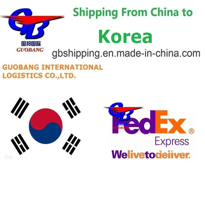 Serviços FedEx da Coreia para a Coreia Serviço de parada única Reserva-Recolha-Consulado-A bordo Transporte aéreo Trabalha bem com a CZ