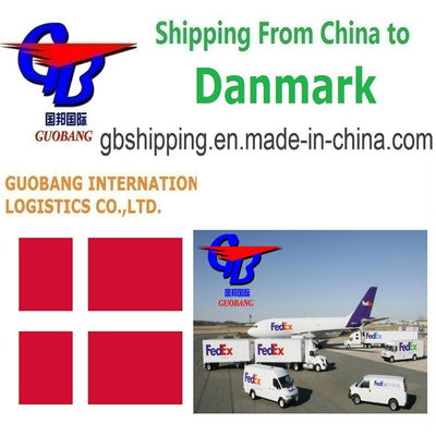 Serviço de Envio FedEx Da para a Dinamarca para personalização Frete aéreo Mar LCL FCL Correio personalização