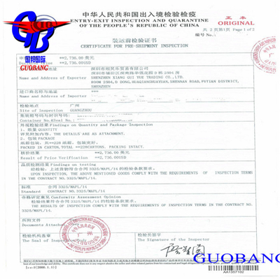 Certificação de origem conveniente CIQ e Fumigation Sosa com serviço de transporte de correio