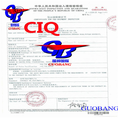 Certificação de origem conveniente CIQ e Fumigation Sosa com serviço de transporte de correio