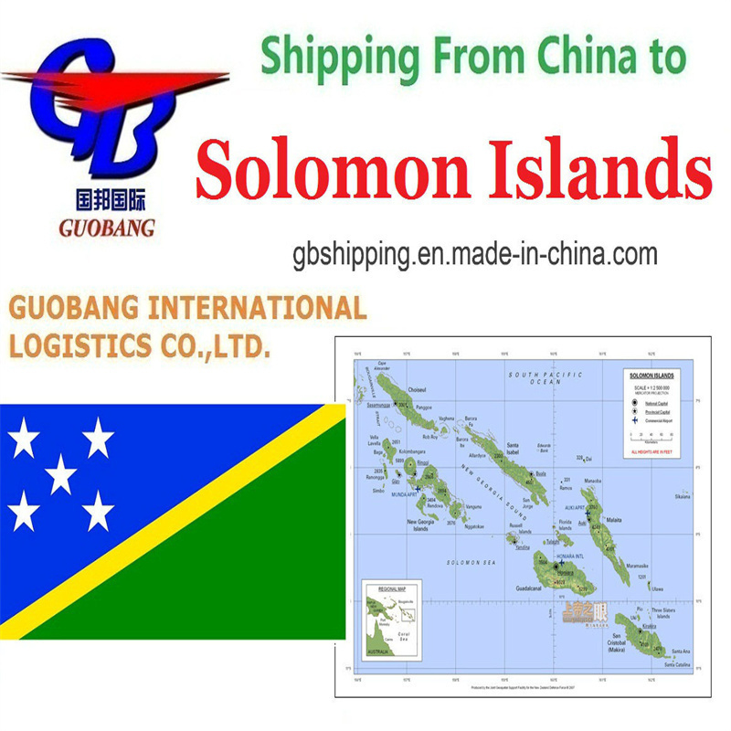 Serviço único de reserva-coleta-desembaraço aduaneiro a bordo Guobang Shipping seu parceiro para o transporte para Ilhas Salomão