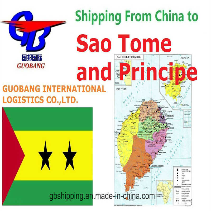 Serviços de transporte aéreo de para São Tomé e Príncipe Transporte rodoviário Recolha de fornecedores para porto/armazém Personalização