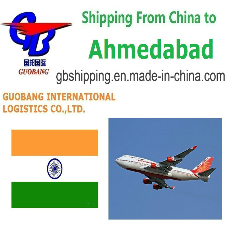 Serviços de transporte aéreo de Xangai para Ahmedabad Índia pela Guobang International Logistics Co.